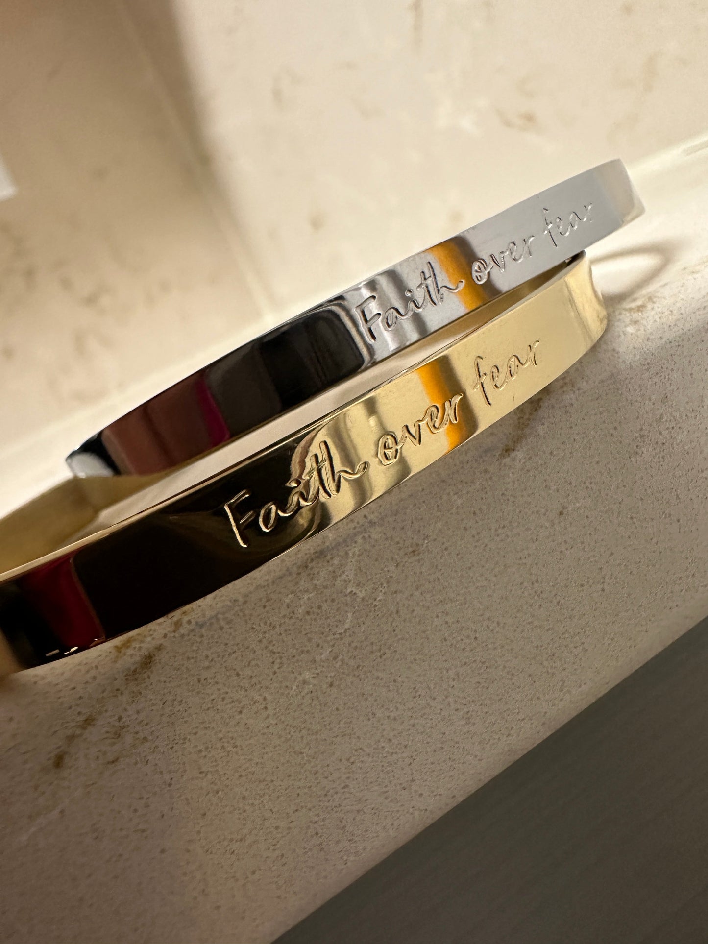 Faith Over Fear Cuff