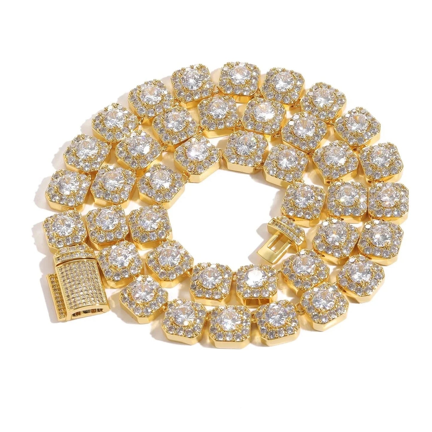 Clustered Tennis Necklace