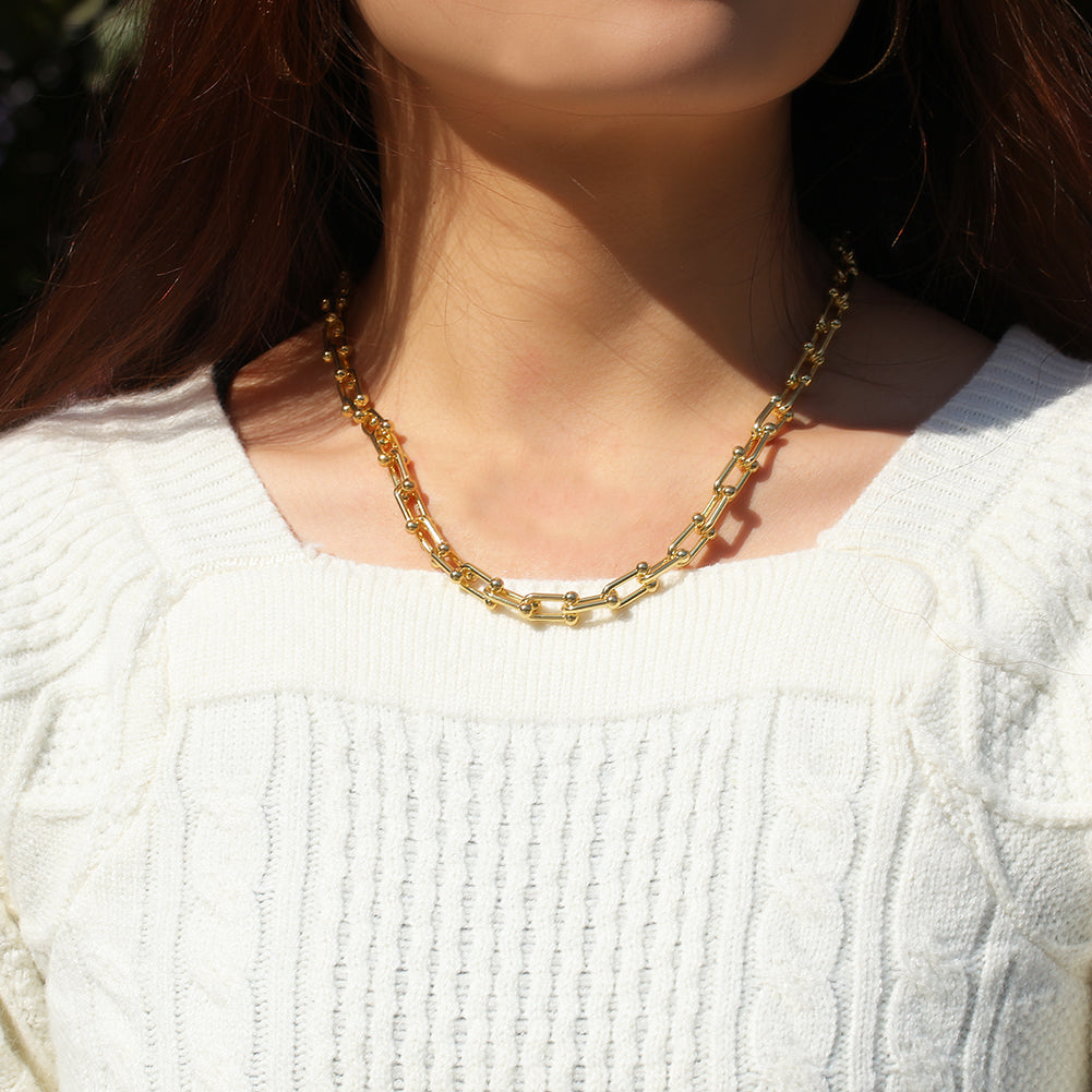 Fancy T Hardware Necklace - Exclusive Jewels