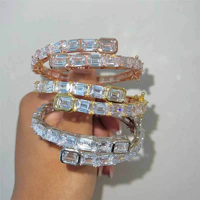 Princess Cut Bangle - Exclusive Jewels