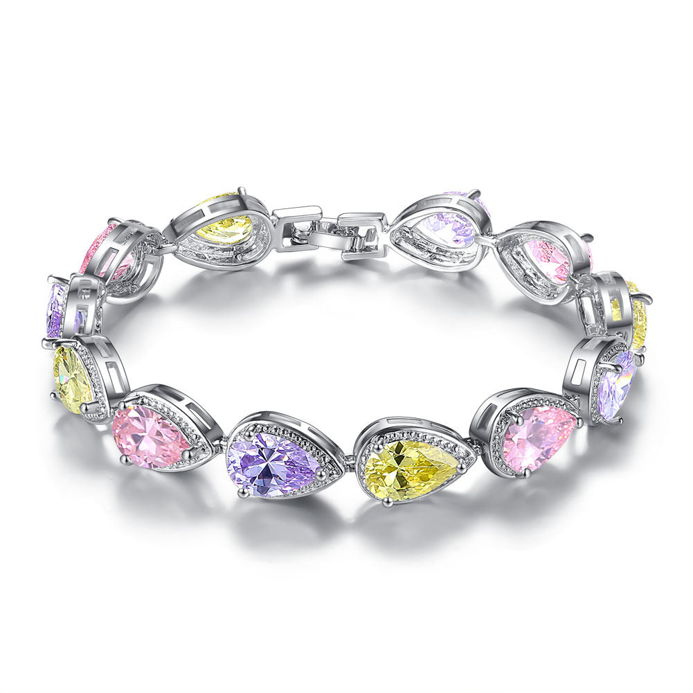 Diamond Pear Shape Bracelet - Exclusive Jewels