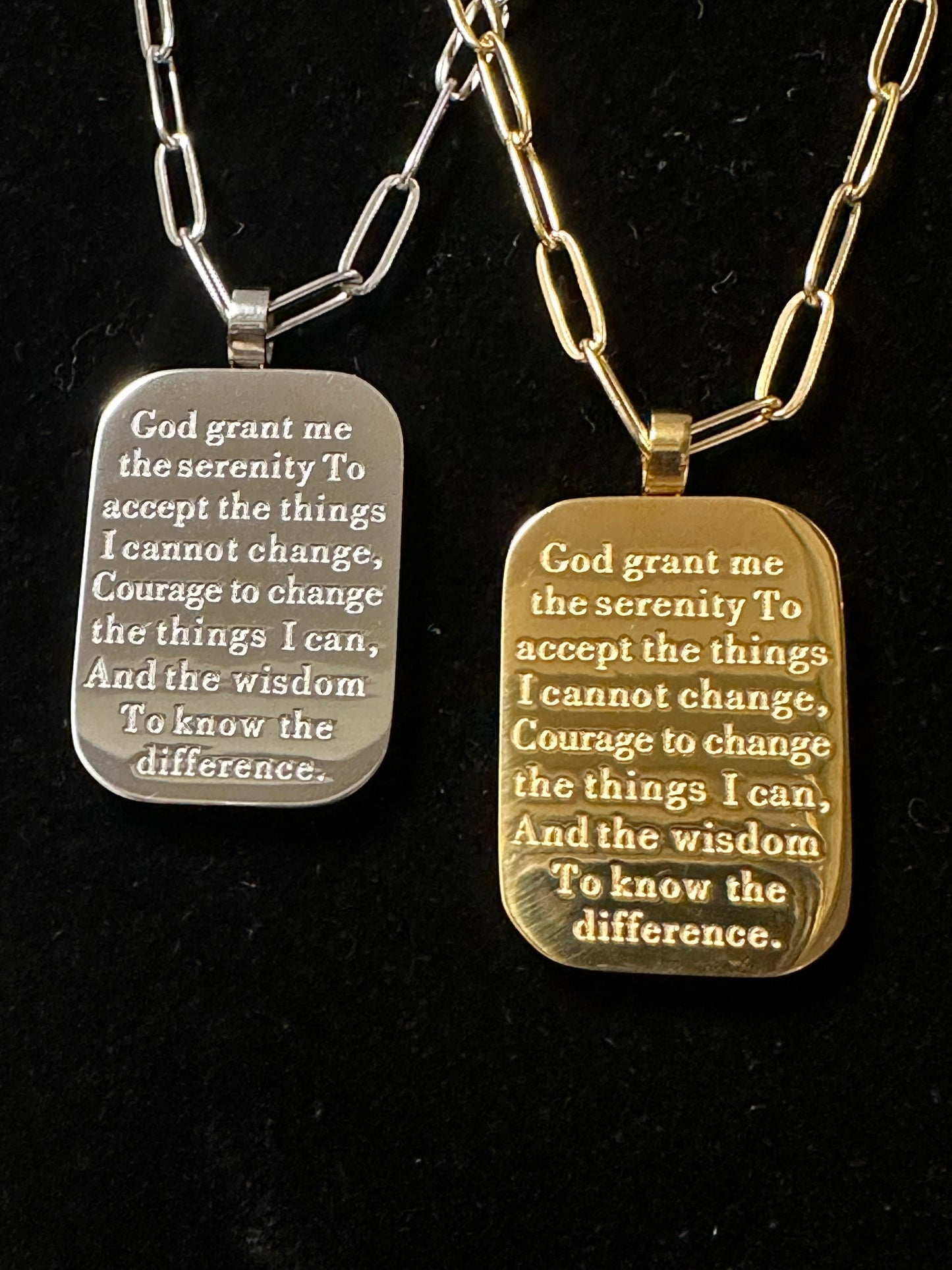 Serenity Prayer Necklace