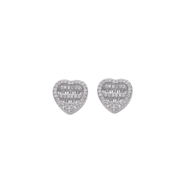 Baguette Heart Earring - Exclusive Jewels