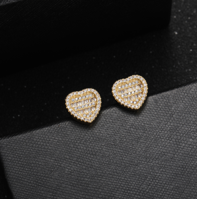 Baguette Heart Earring - Exclusive Jewels
