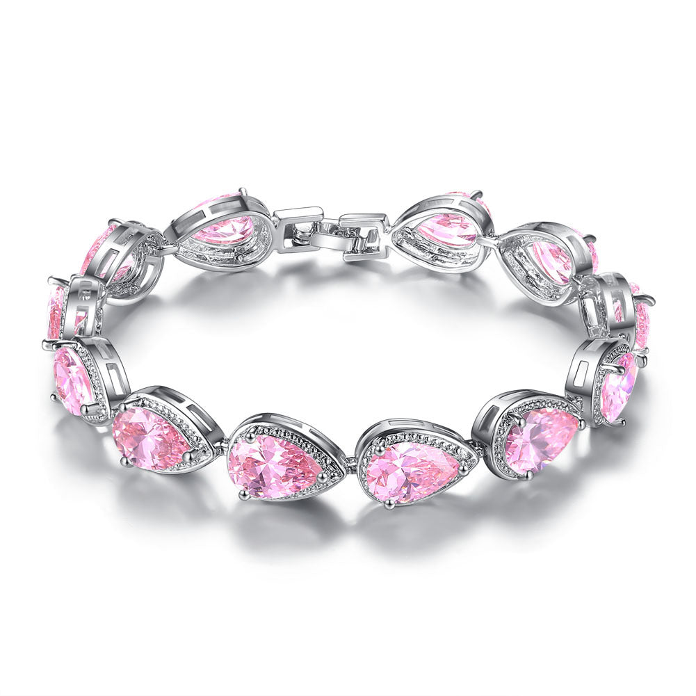 Diamond Pear Shape Bracelet - Exclusive Jewels