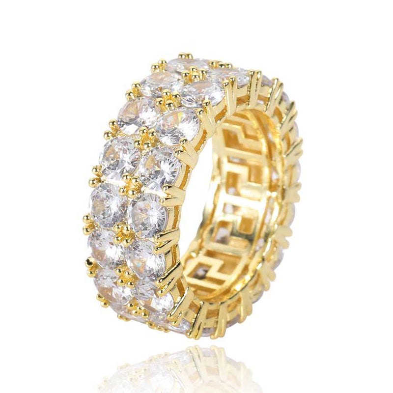 Double Row Eternity Diamond Ring - Exclusive Jewels