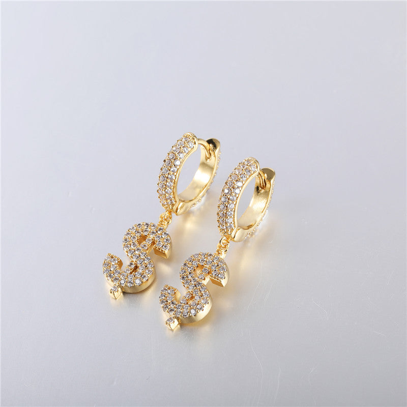 Dollar Sign Earring - Exclusive Jewels