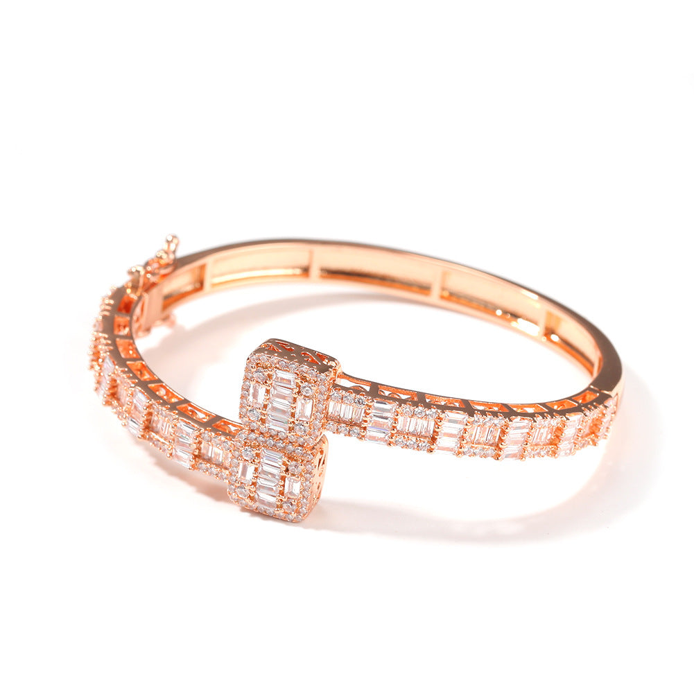 Iced Out Baguette Bangle - Exclusive Jewels