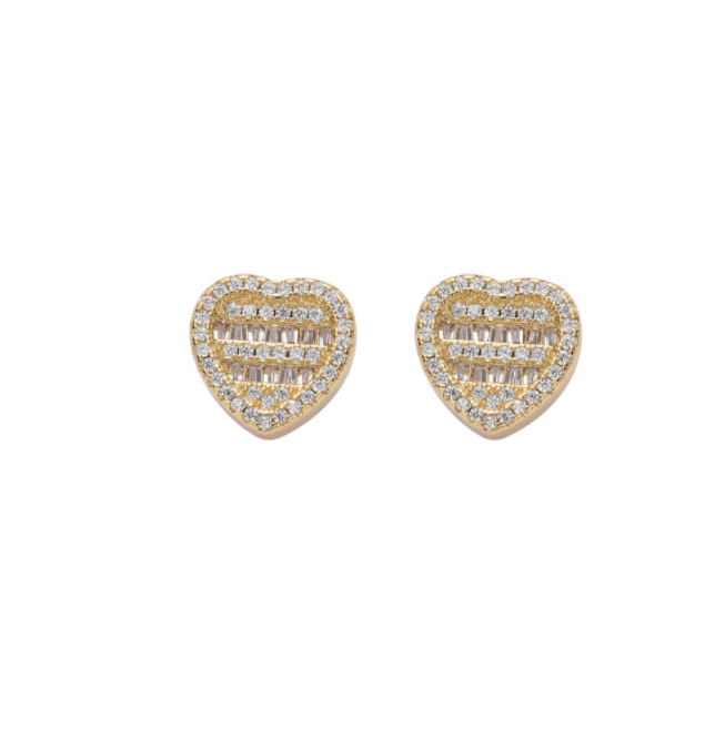 Baguette Heart Earring - Exclusive Jewels