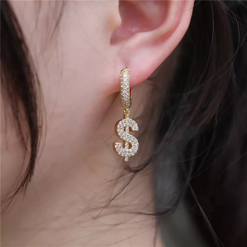 Dollar Sign Earring - Exclusive Jewels