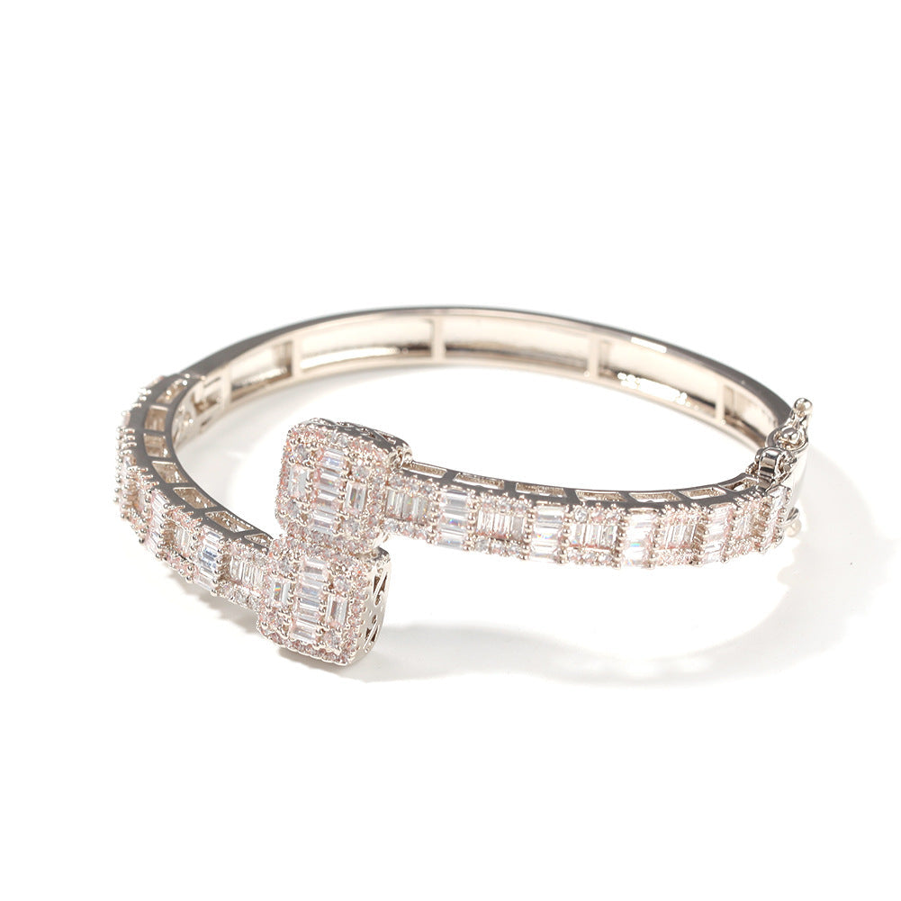 Iced Out Baguette Bangle - Exclusive Jewels