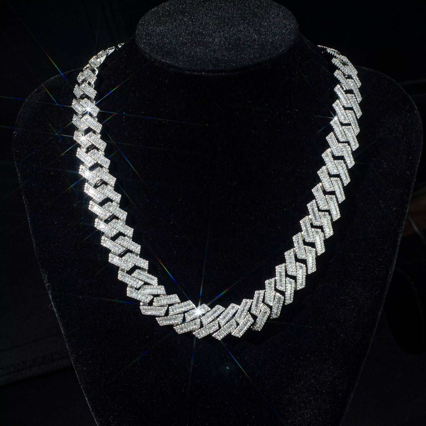15mm Miami Baguette Necklace - Exclusive Jewels
