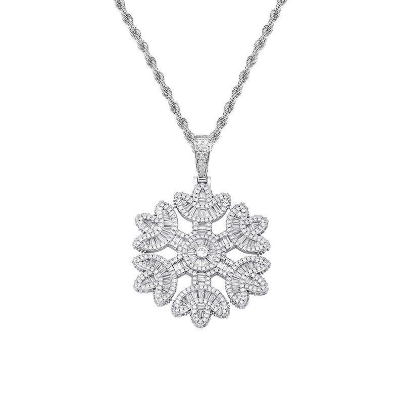Baguette Snowflake Pendant - Exclusive Jewels