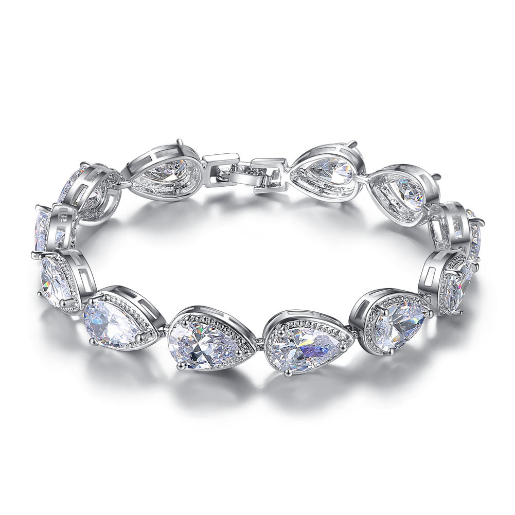 Diamond Pear Shape Bracelet - Exclusive Jewels