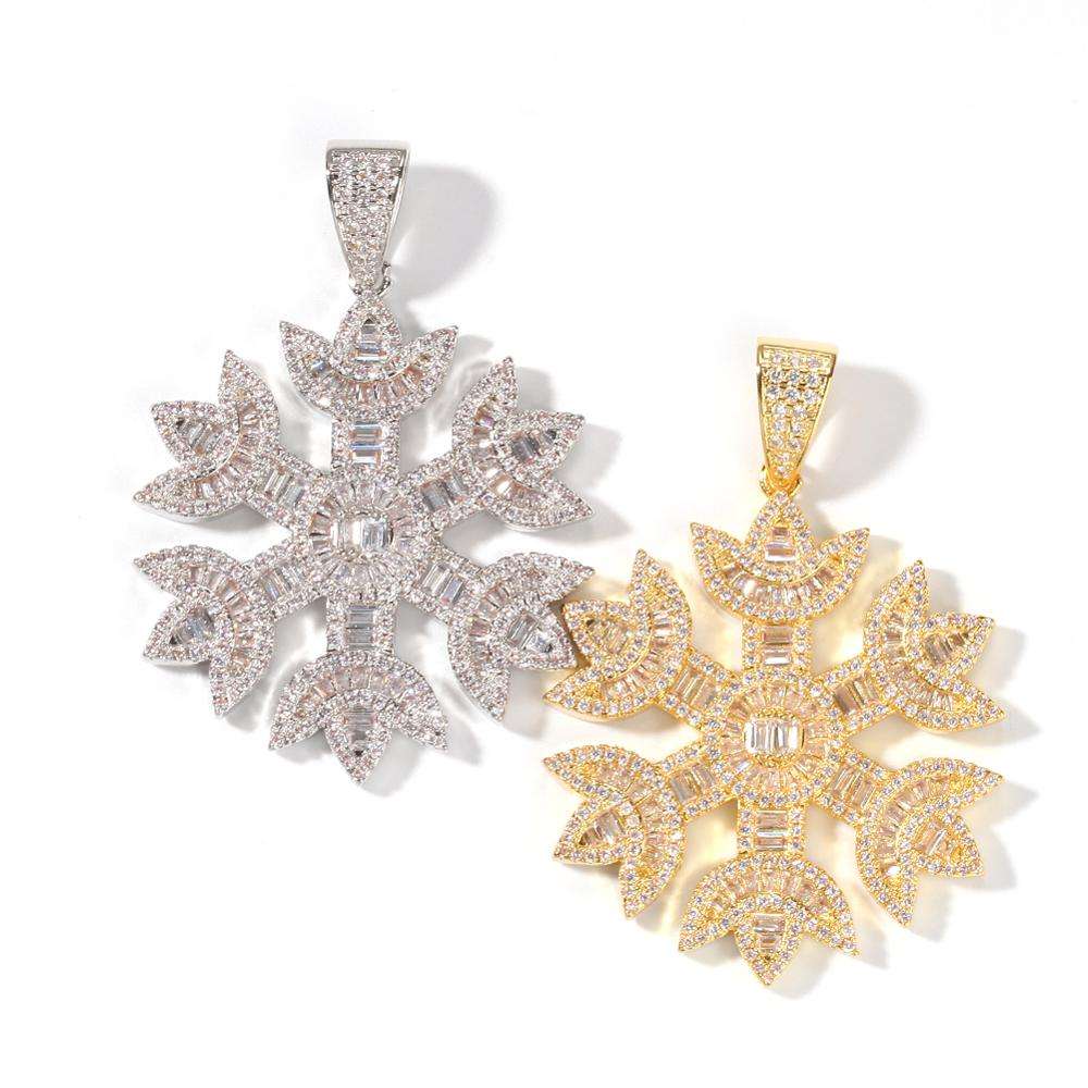 Baguette Snowflake Pendant - Exclusive Jewels
