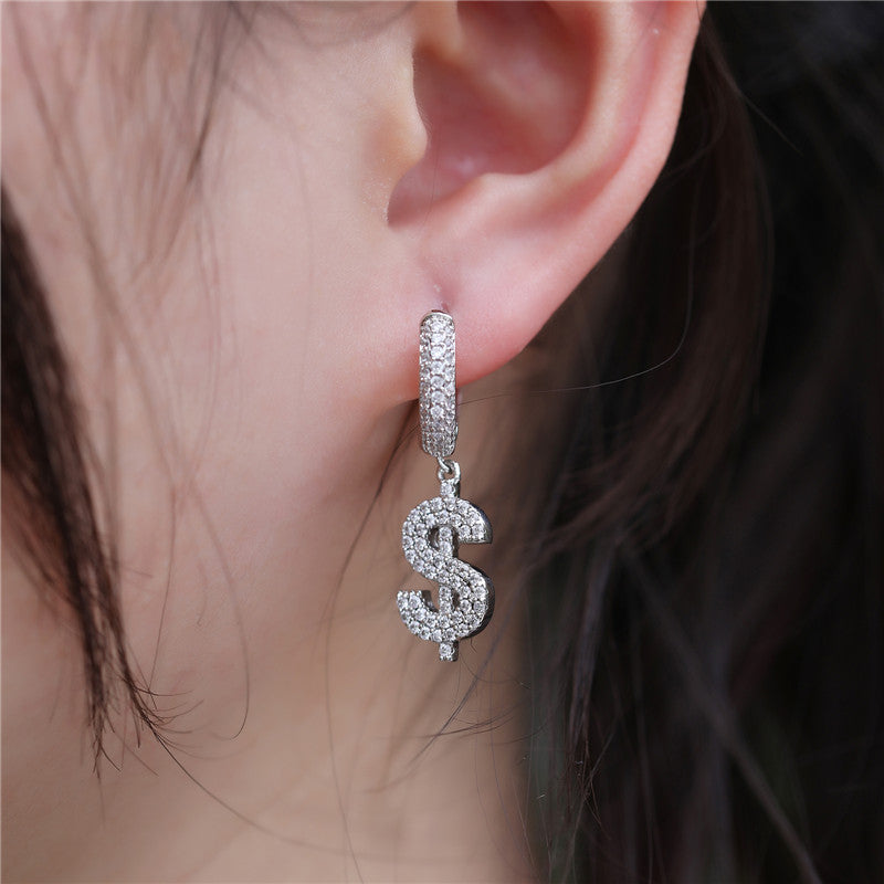 Dollar Sign Earring - Exclusive Jewels