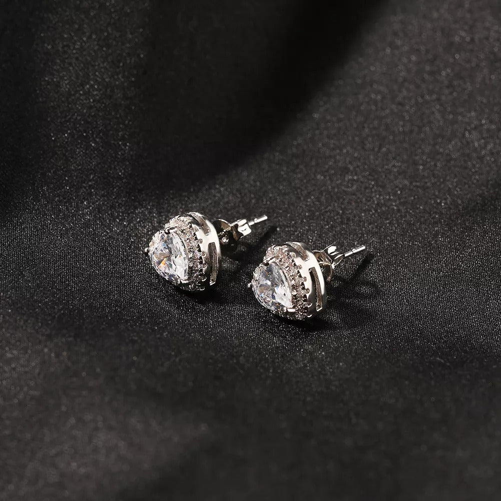 Heart Diamond Stud Earring - Exclusive Jewels