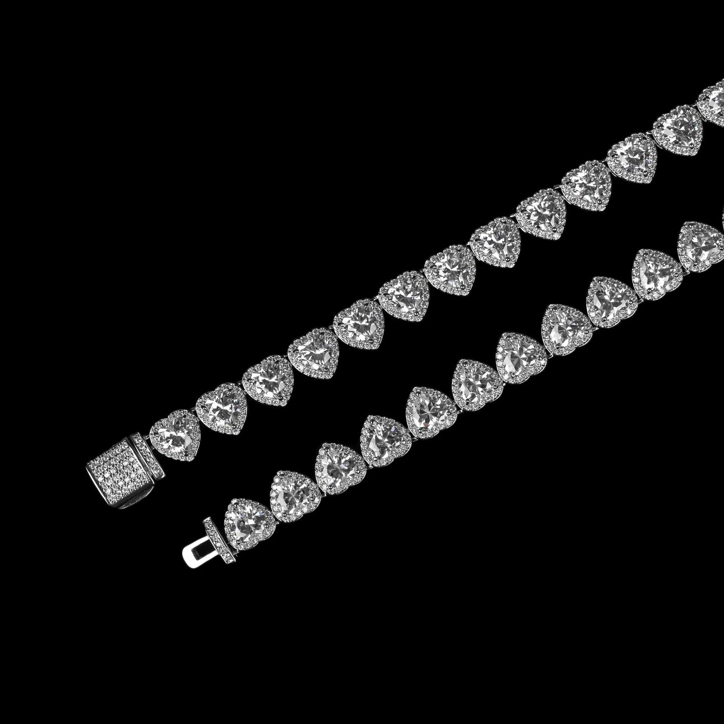 7mm Heart Diamond Necklace