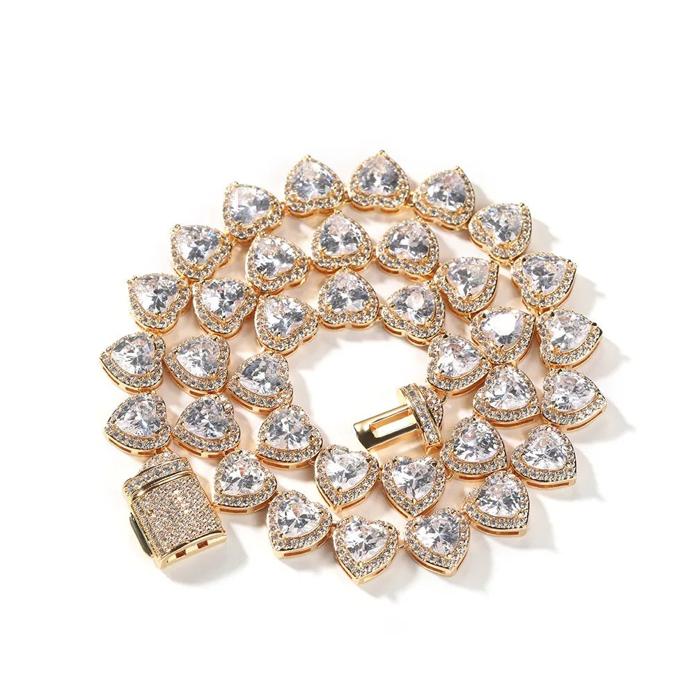 7mm Heart Diamond Necklace
