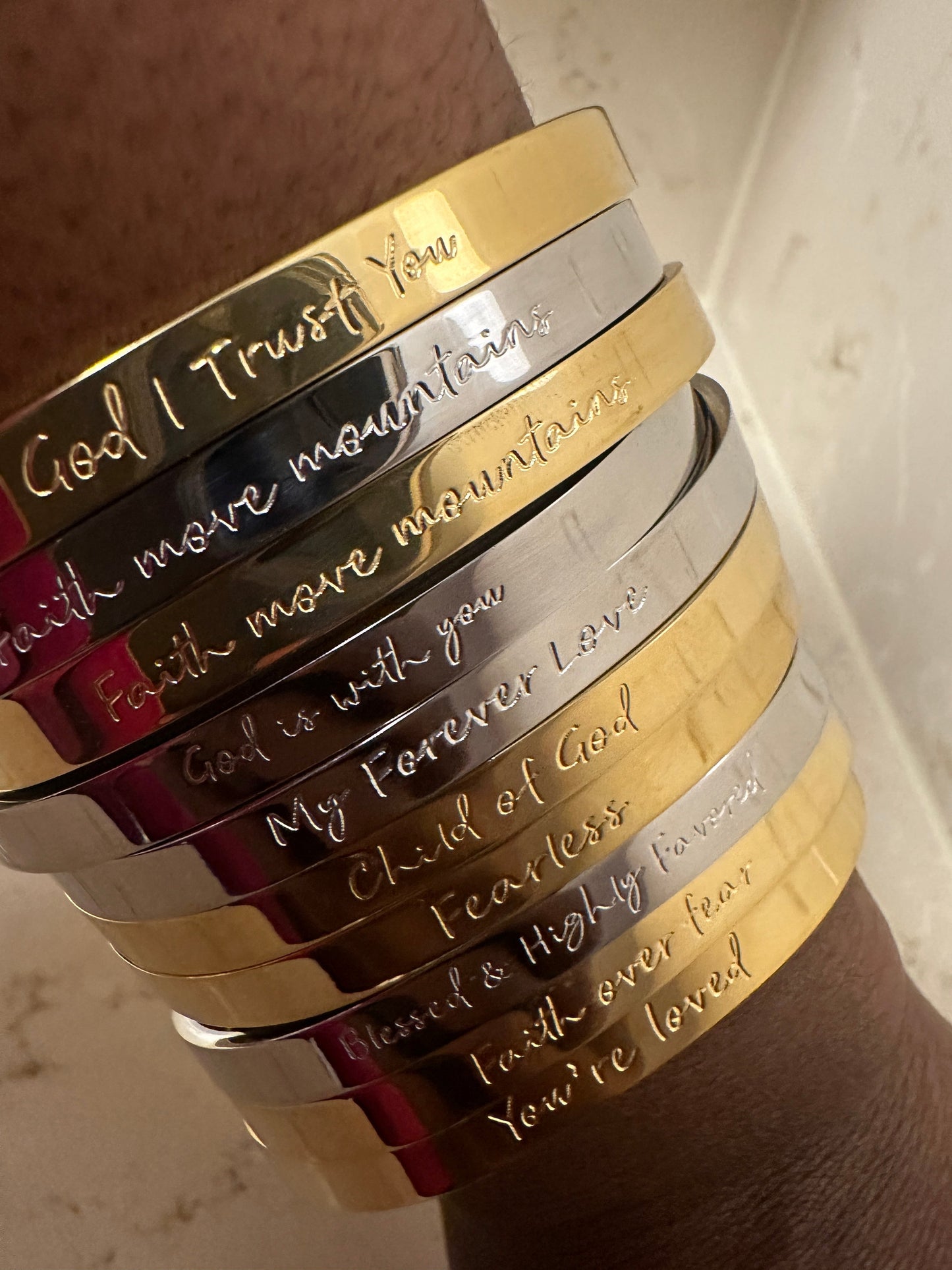 Blessed & Highly Favored Cuff