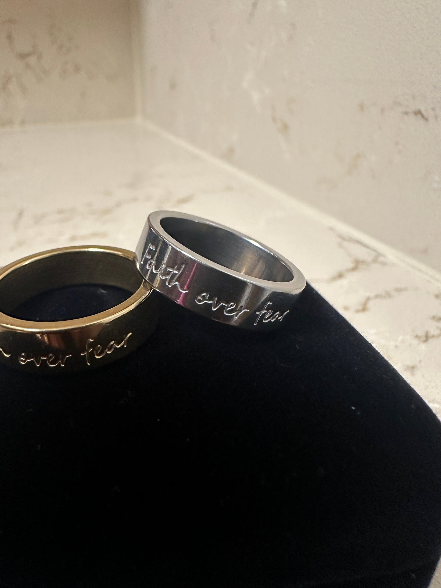 Faith Over Fear Ring