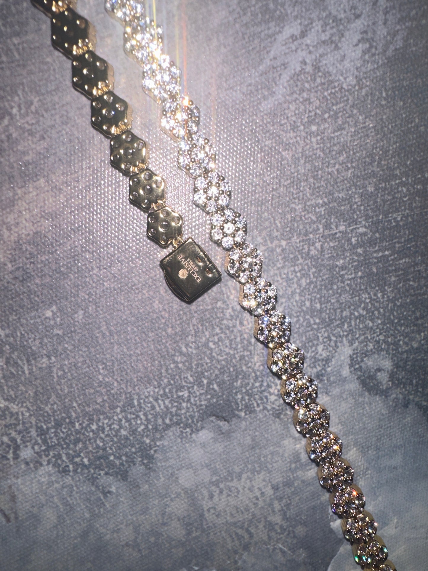 Diamond Flower Cluster Necklace
