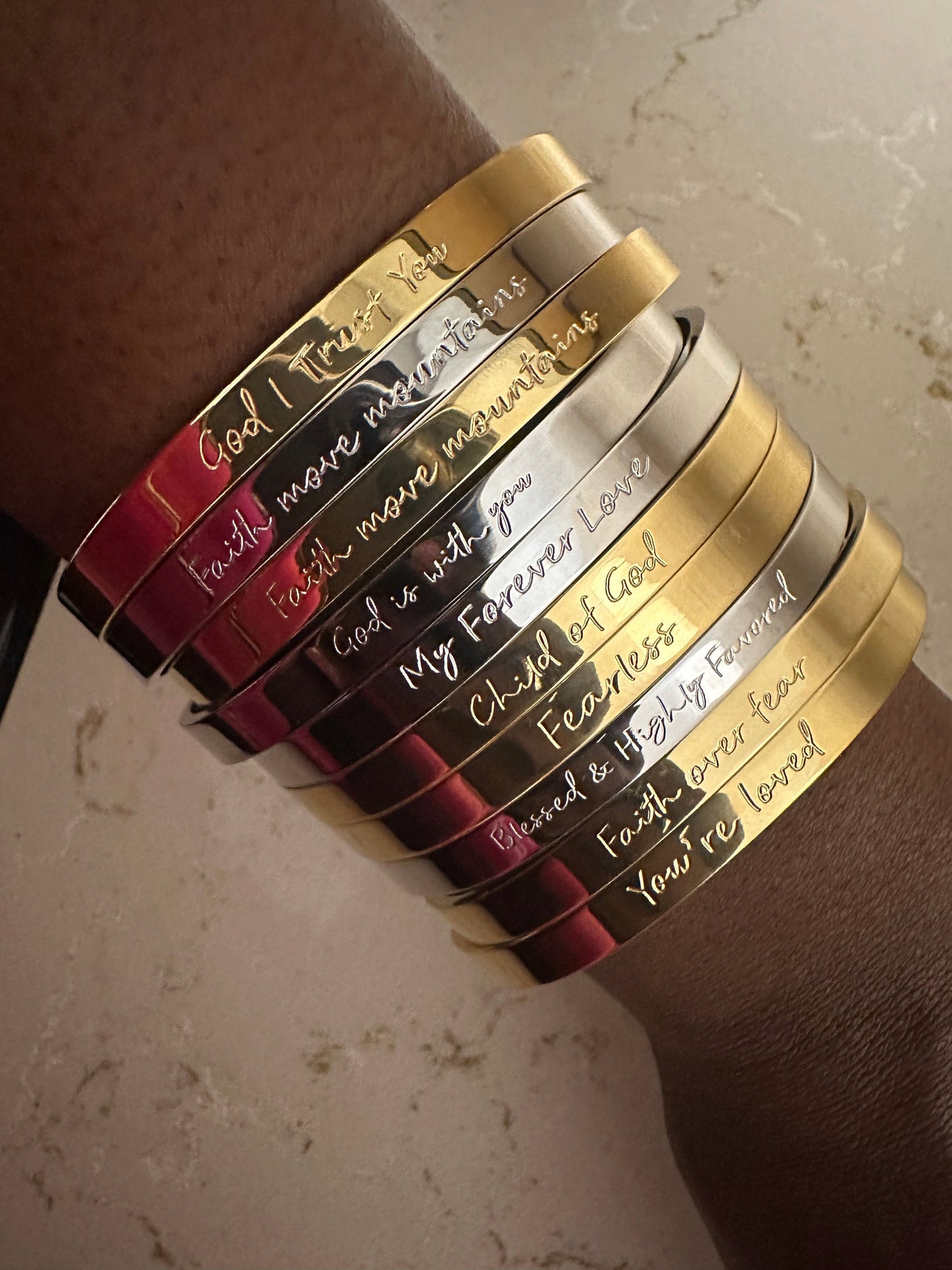 God Is With You Cuff