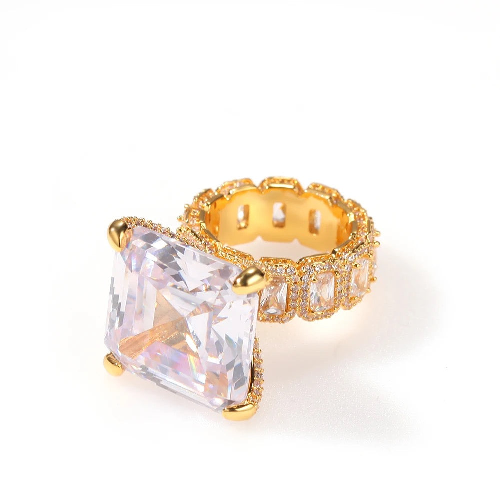 Glacier Diamond Rock Ring