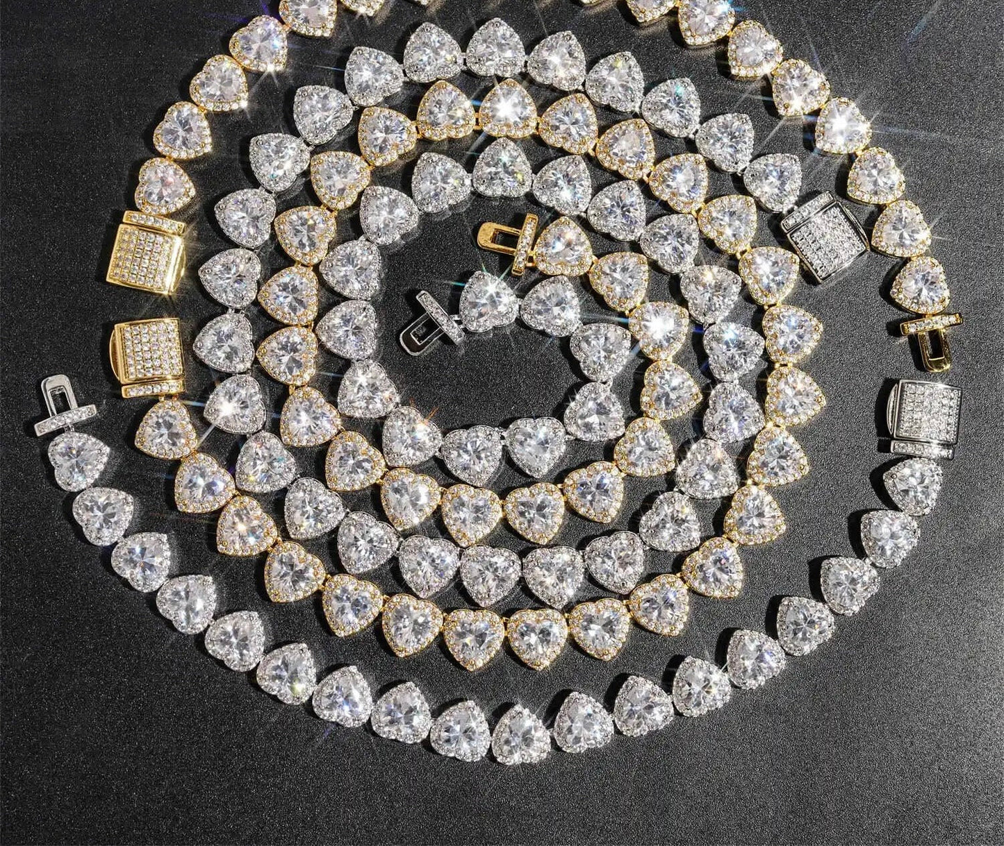 7mm Heart Diamond Necklace