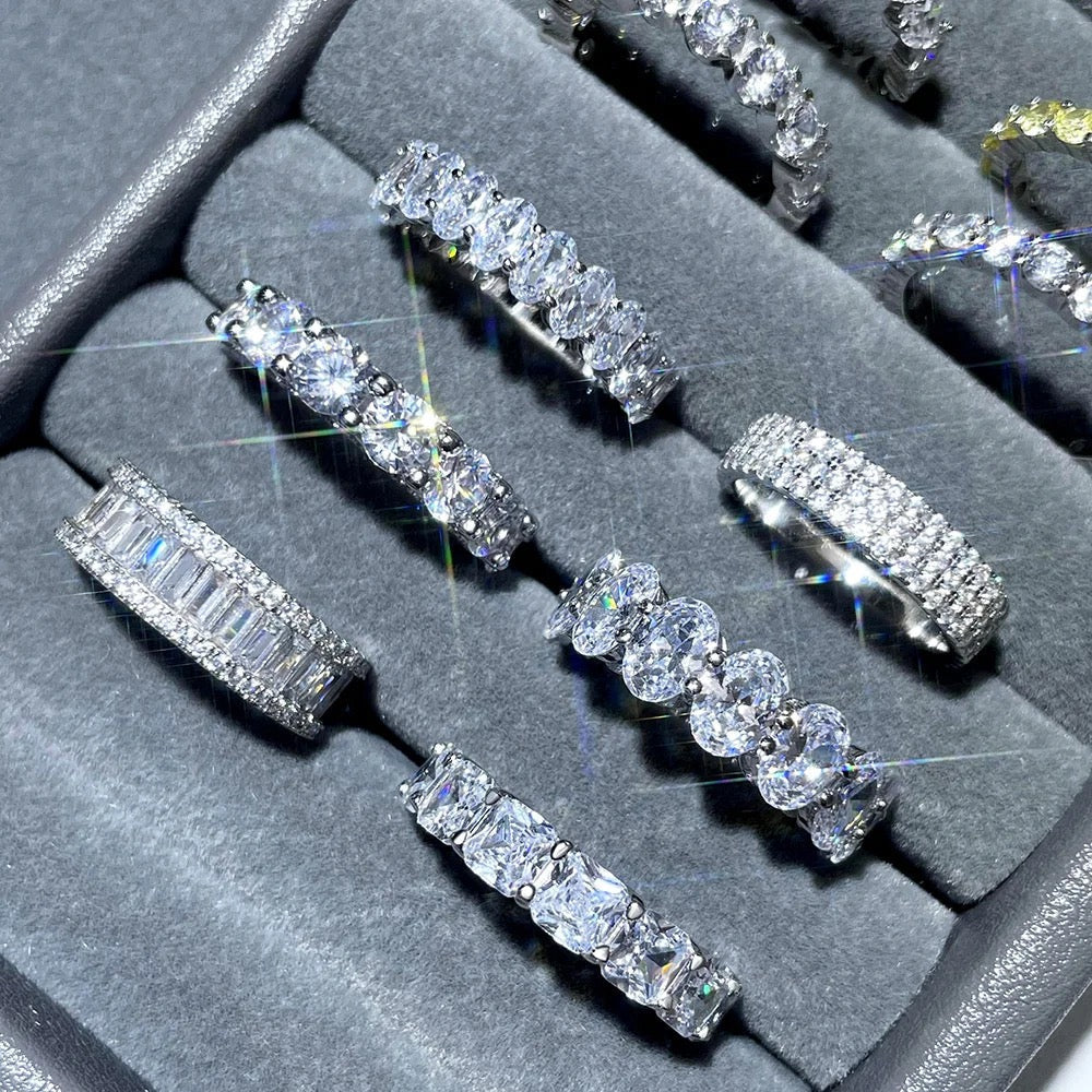 Oval Eternity Band Ring