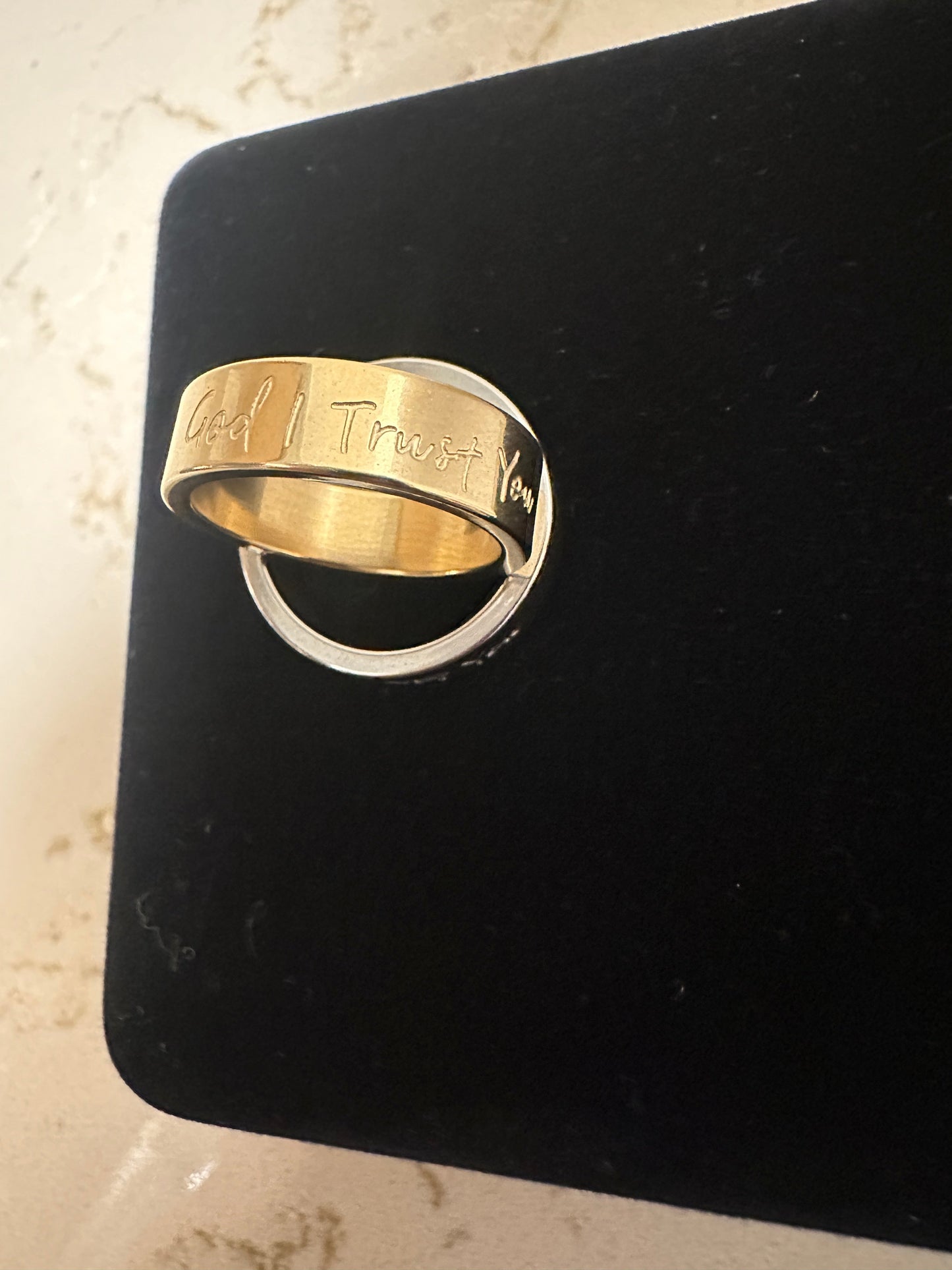 God I Trust You Ring