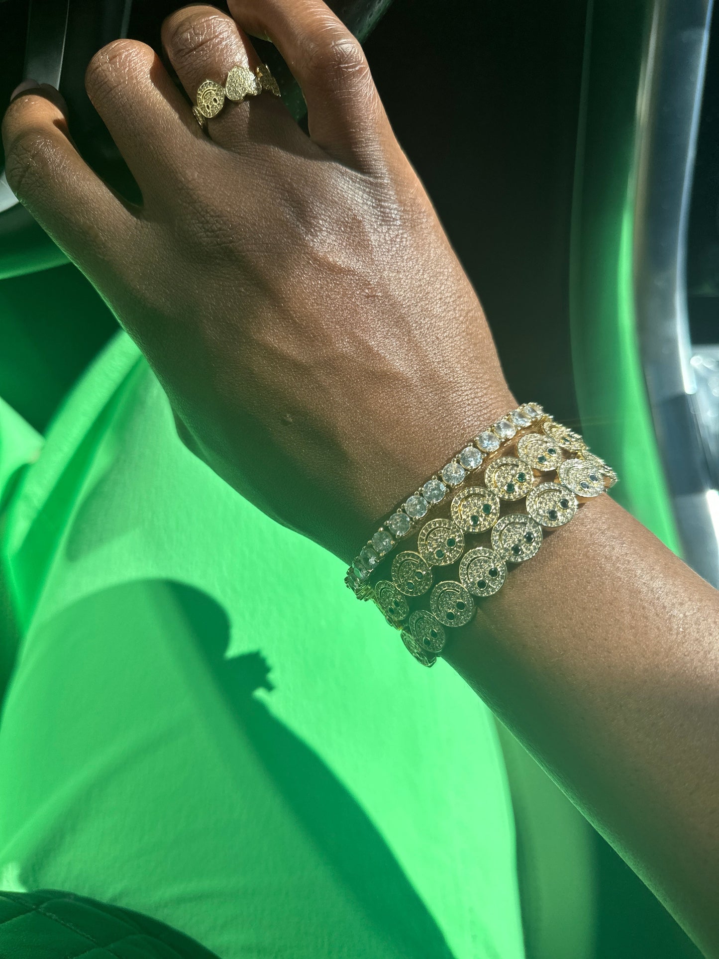 Smiley Cuff Bracelet