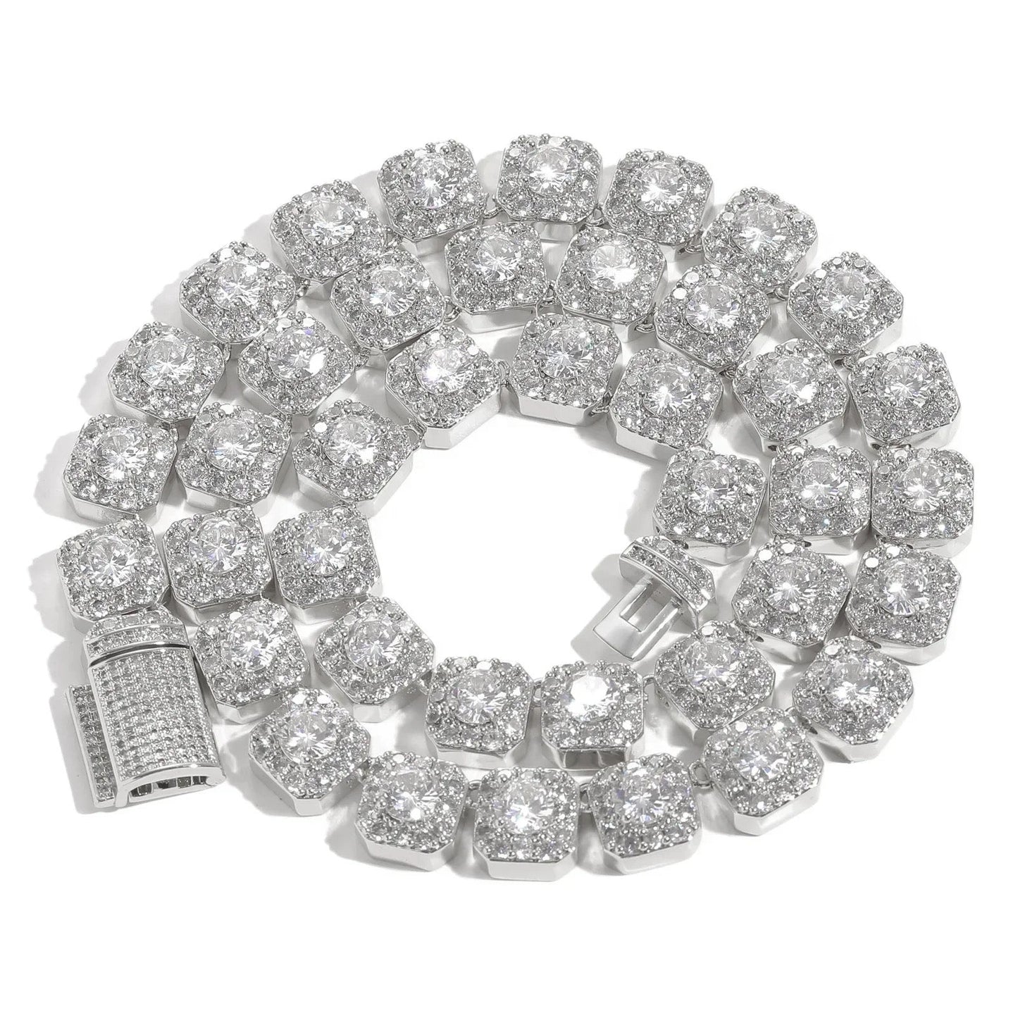 Clustered Tennis Necklace