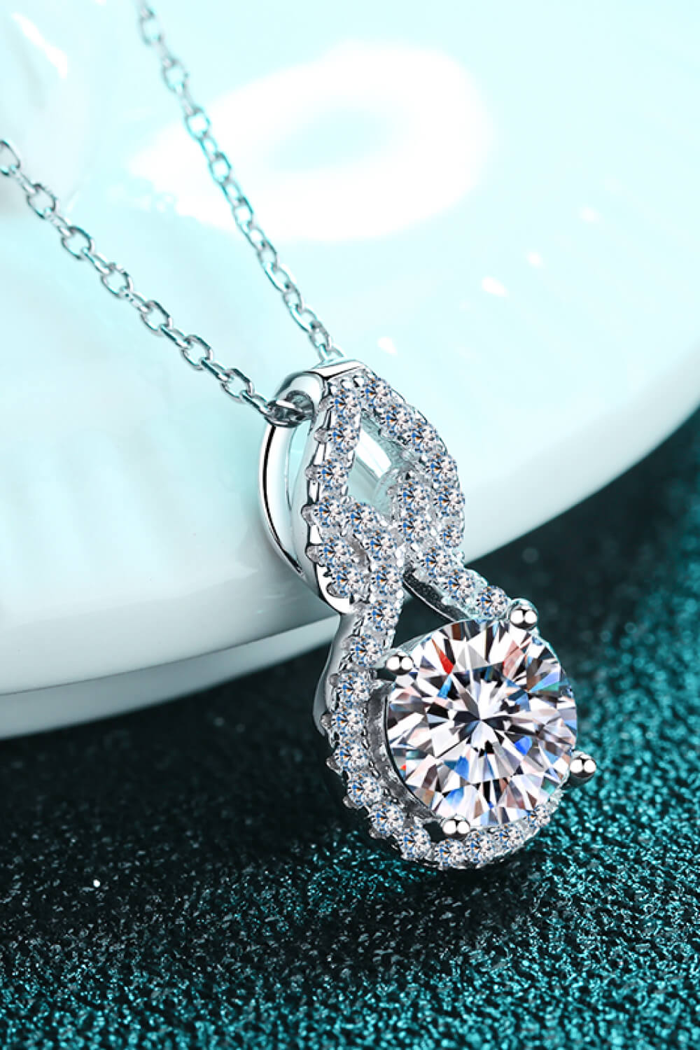 Moissanite Pendant Necklace
