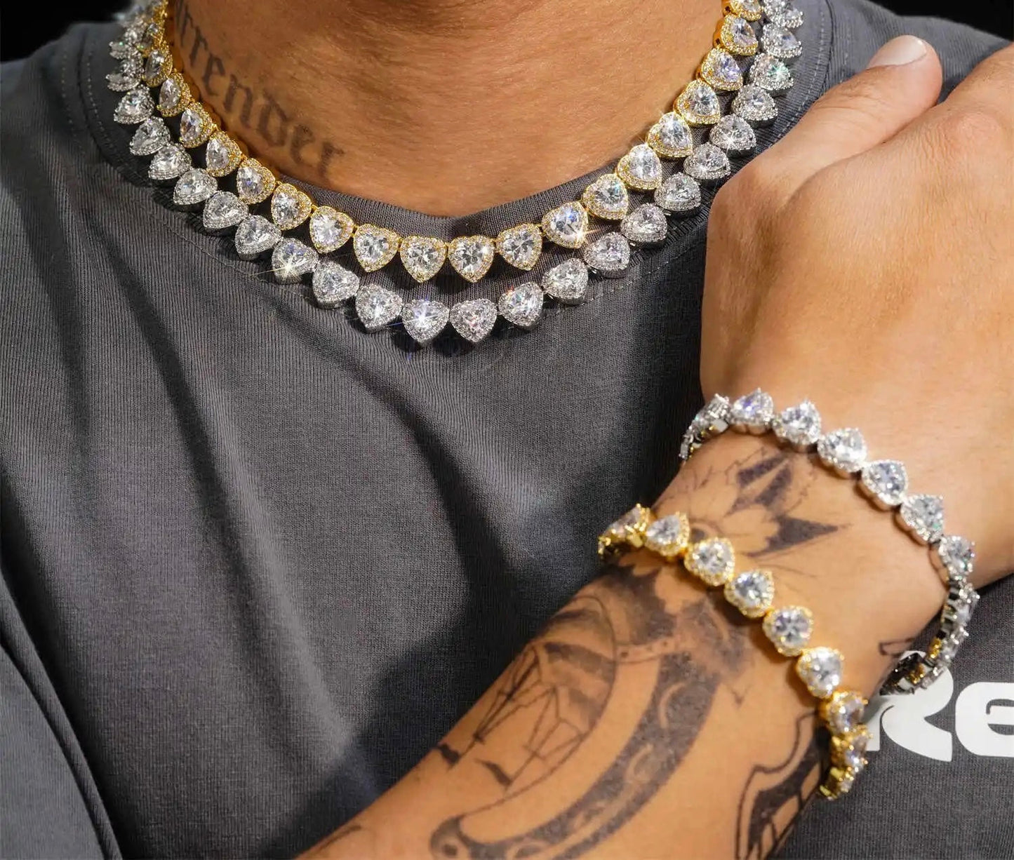 7mm Heart Diamond Bracelet