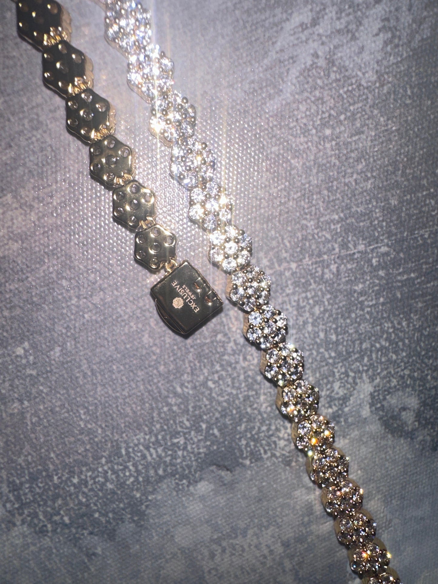 Diamond Flower Cluster Necklace