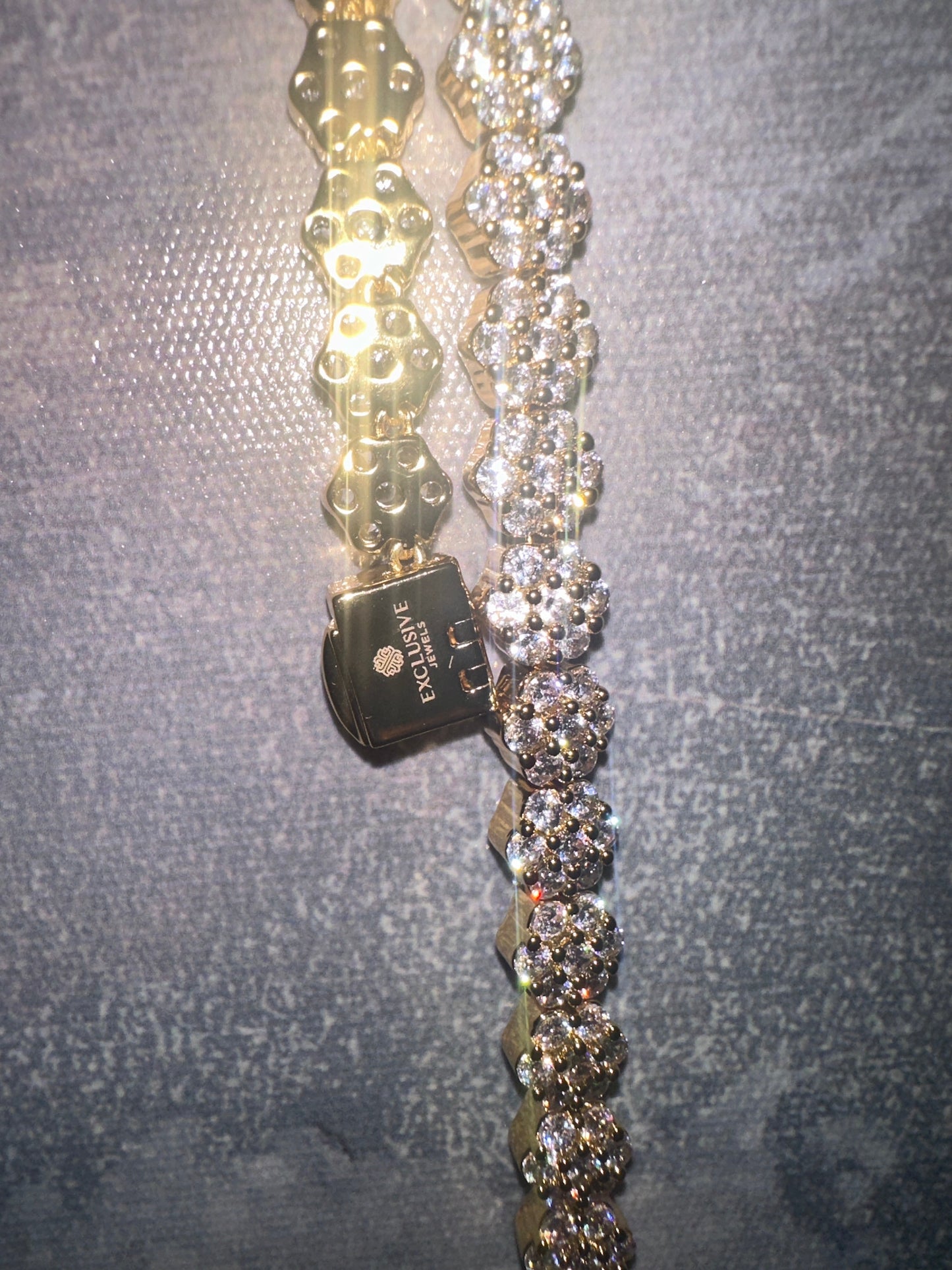 Diamond Flower Cluster Necklace