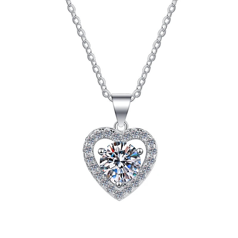 Heart Moissanite Necklace