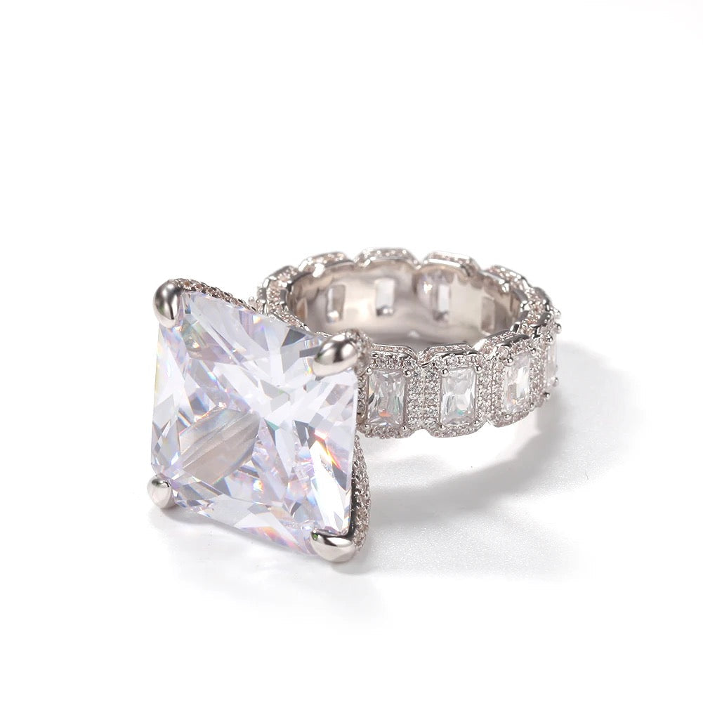 Glacier Diamond Rock Ring