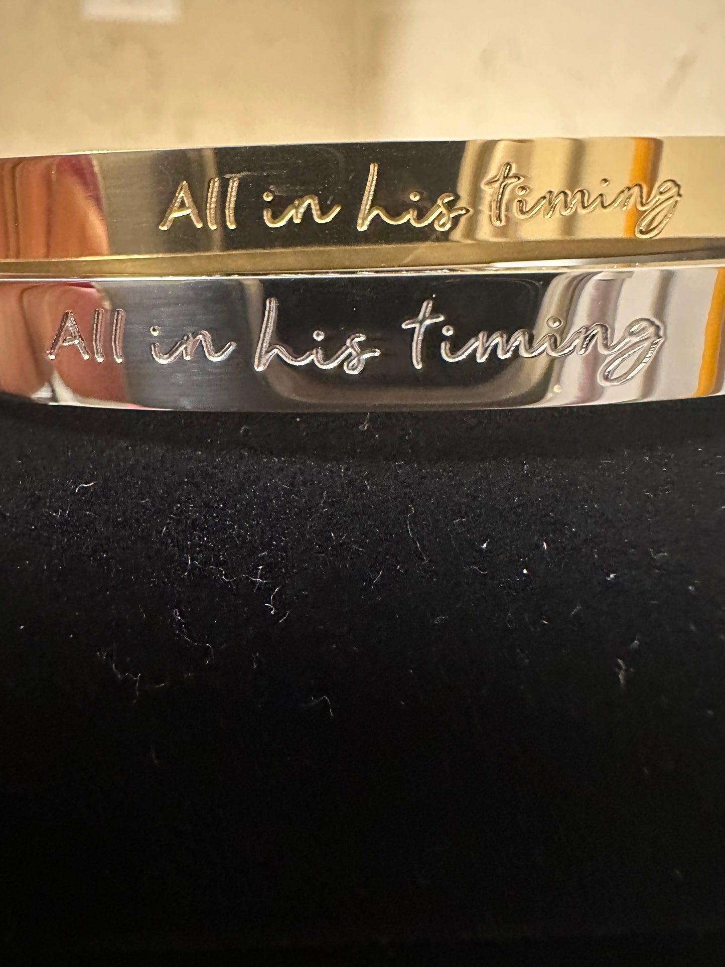 All In His Timing Cuff
