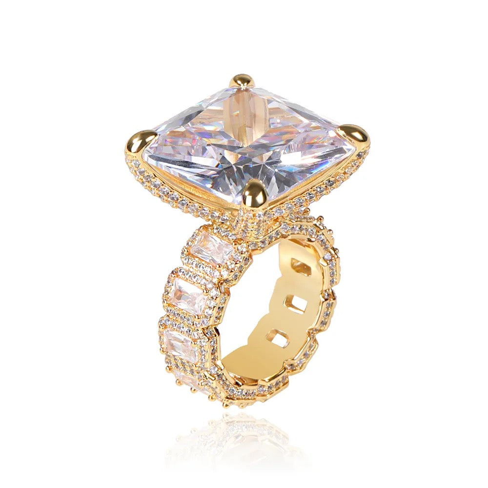Glacier Diamond Rock Ring