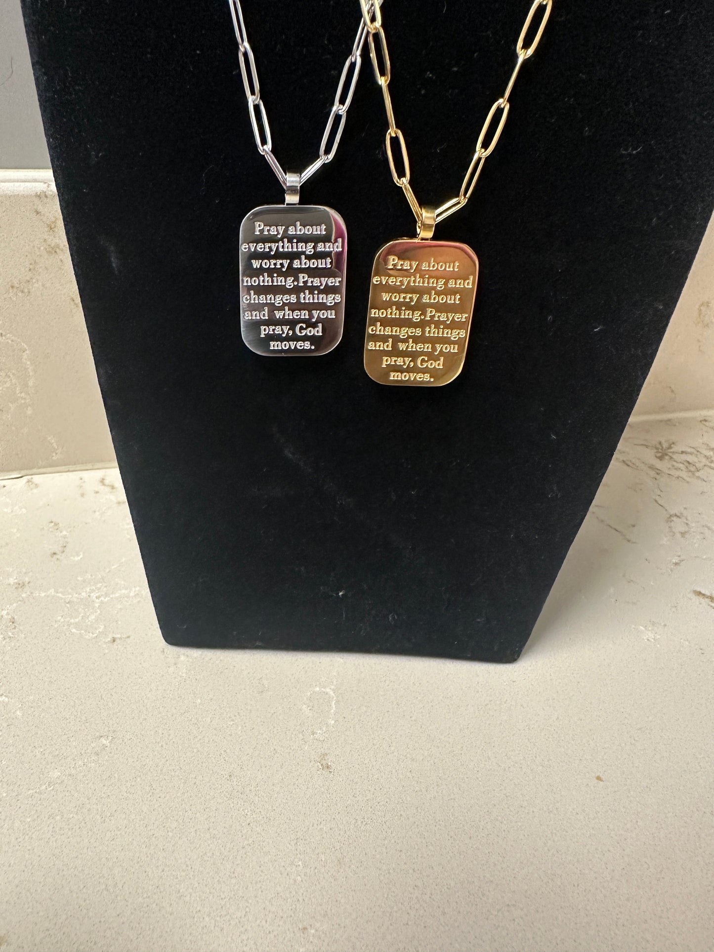 Pray about everything Necklace