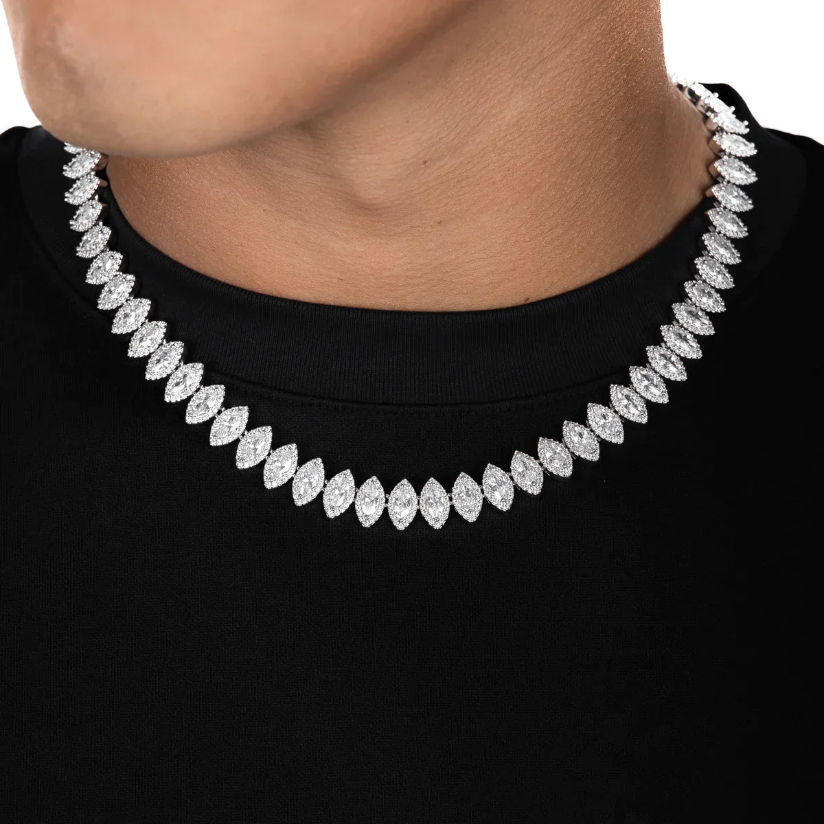 7mm Marquise Cut Necklace