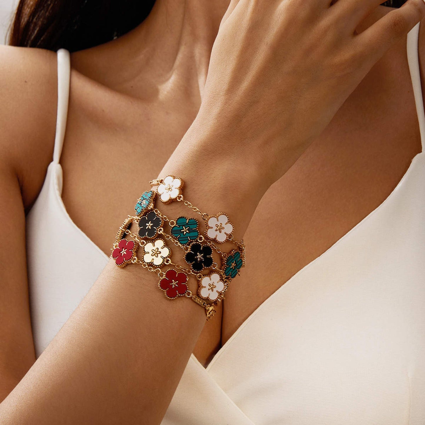 Valentine’s Flower Bracelets