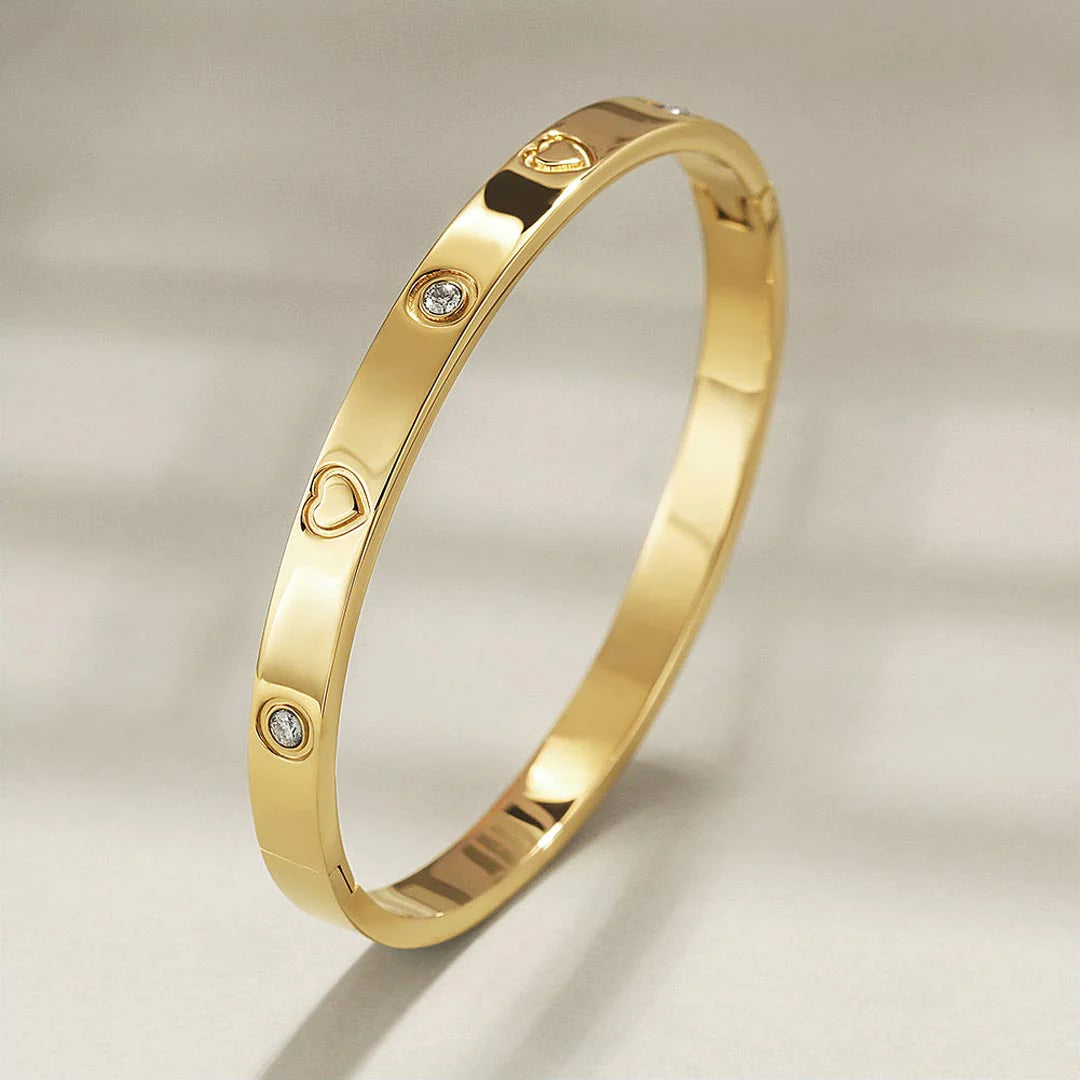 Heart Engraved Bracelet