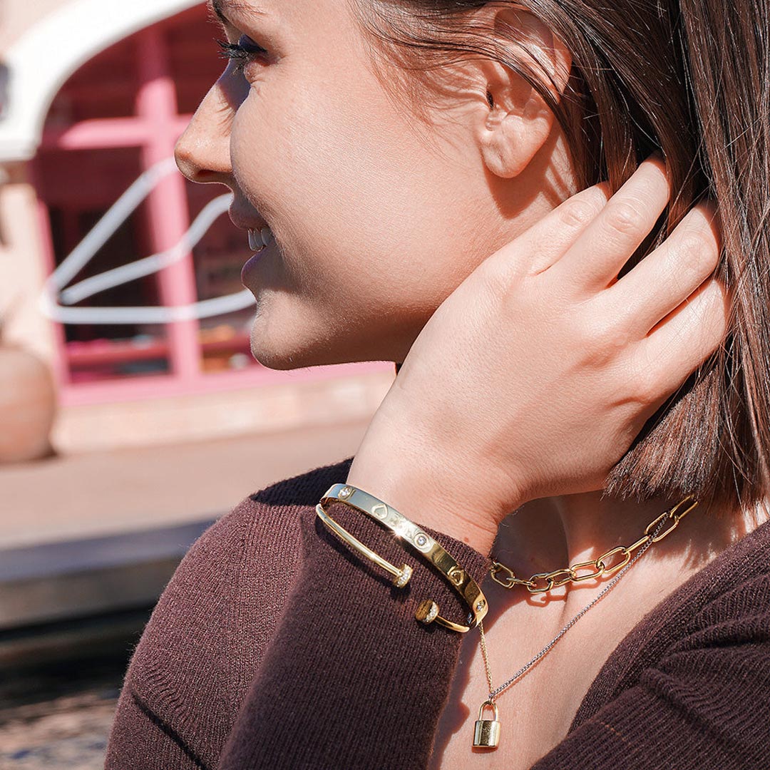 Heart Engraved Bracelet
