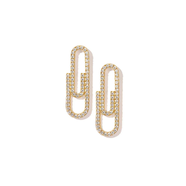 Paper clip earring