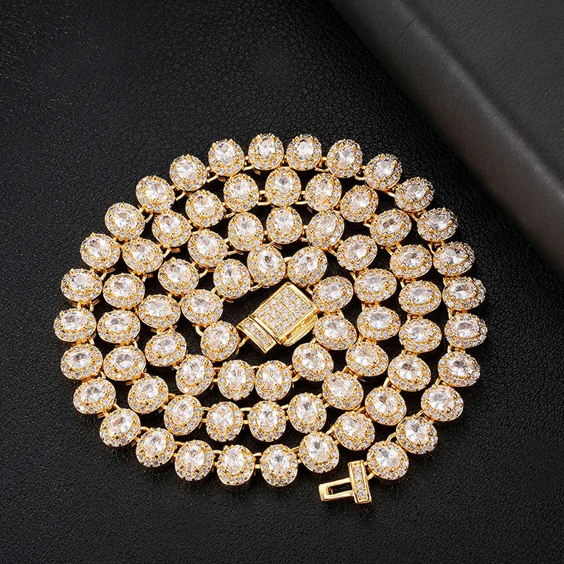 Oval Tennis Necklace