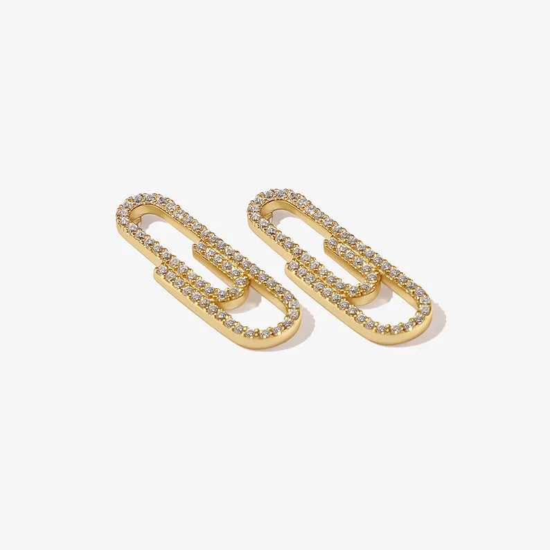 Paper clip earring