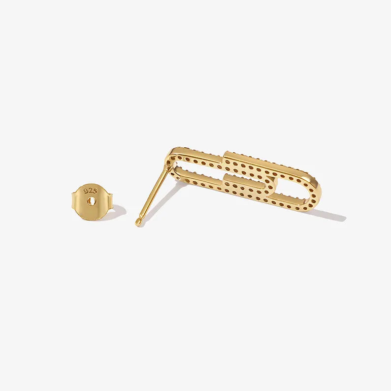 Paper clip earring